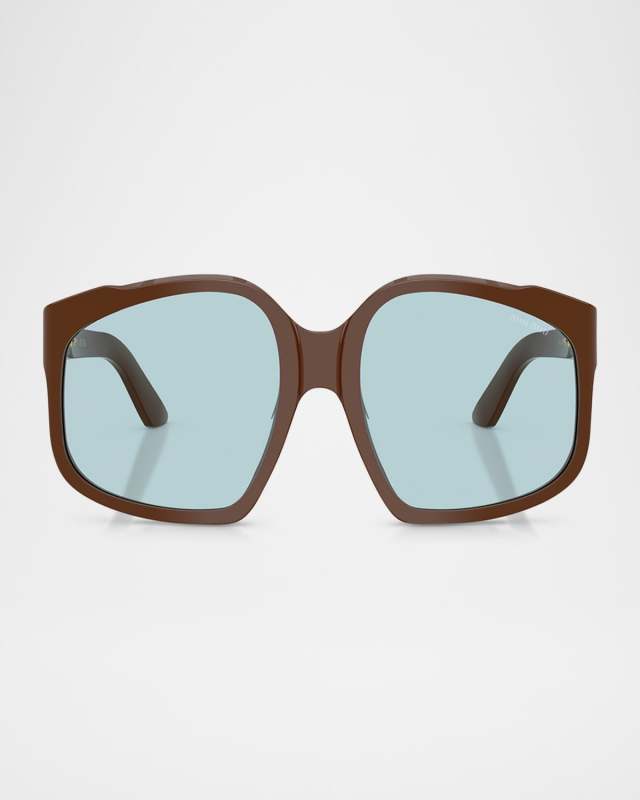 MU A07SF Acetate Square Sunglasses